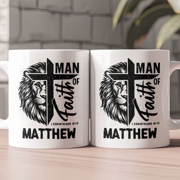 Man Of Faith Christian Bible Verse - Personalized Mug Man Of Faith Christian Bible Verse - Personalized Mug