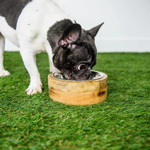 Mango Wood Dog Feeder Mango Wood Dog Feeder
