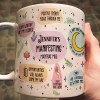 Manifesting Mantras Mug Manifest For Me Gift - Personalized Mug Manifesting Mantras Mug Manifest For Me Gift - Personalized Mug