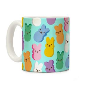 Marshmallow Bunny Pattern Coffee Mug