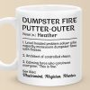 Mastering Chaos One Dumpster Fire At A Time - Coworker Personalized Custom Mug - Gift For Coworkers, Work Friends, Colleagues Mastering Chaos One Dumpster Fire At A Time - Coworker Personalized Custom Mug - Gift For Coworkers, Work Friends, Colleagues
