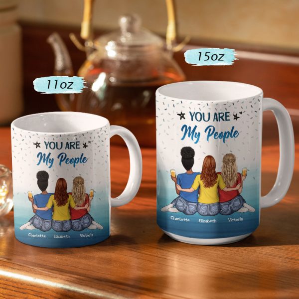 May Not Be My Sister By Blood But She's My Sister By Heart Best Friends - Bestie BFF Gift - Personalized Custom White Edge-to-Edge Mug May Not Be My Sister By Blood But She's My Sister By Heart Best Friends - Bestie BFF Gift - Personalized Custom White Edge-to-Edge Mug