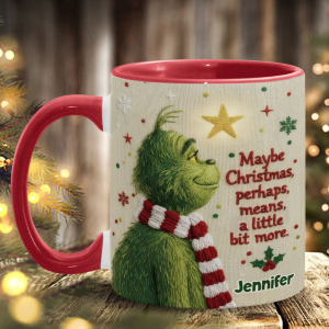 Maybe Christmas Means A Little Bit More - Personalized Accent Mug - Christmas Gift For Movie Fans NL122