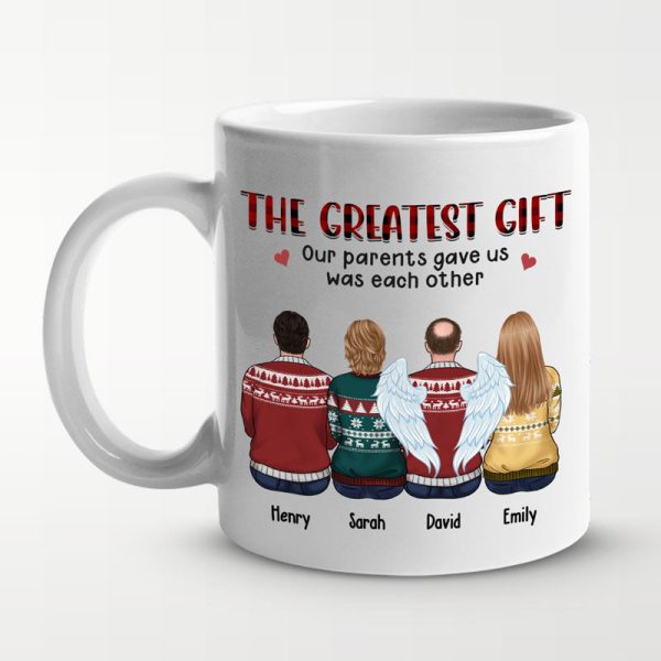 Maybe In Distance But Never At Heart - Family Personalized Custom Mug - Christmas Gift For Siblings, Brothers, Sisters Maybe In Distance But Never At Heart - Family Personalized Custom Mug - Christmas Gift For Siblings, Brothers, Sisters