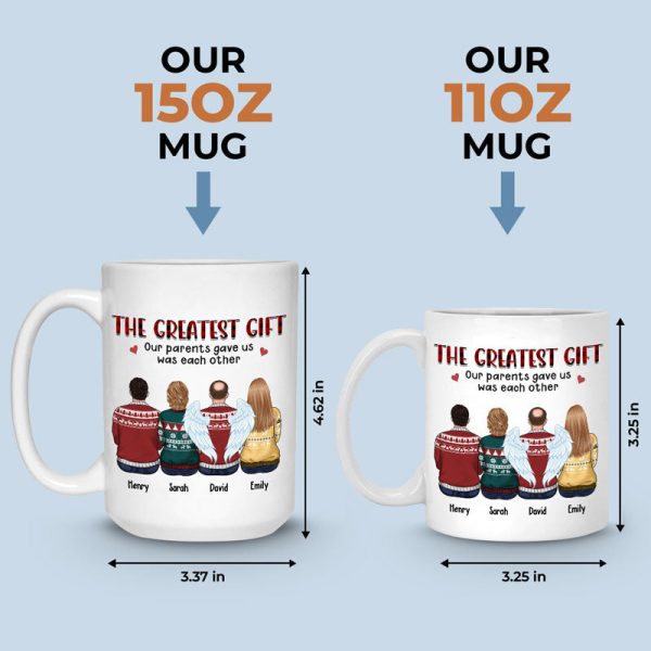 Maybe In Distance But Never At Heart - Family Personalized Custom Mug - Christmas Gift For Siblings, Brothers, Sisters Maybe In Distance But Never At Heart - Family Personalized Custom Mug - Christmas Gift For Siblings, Brothers, Sisters