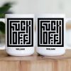 Maze Typography Hidden Message - Personalized Mug