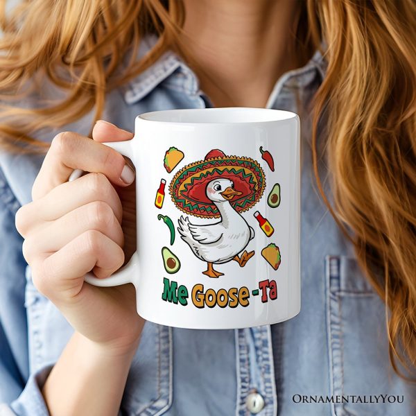 Me Goose-Ta Personalized Mug, Mexican Sombrero Goose Gift With Custom Name Me Goose-Ta Personalized Mug, Mexican Sombrero Goose Gift With Custom Name