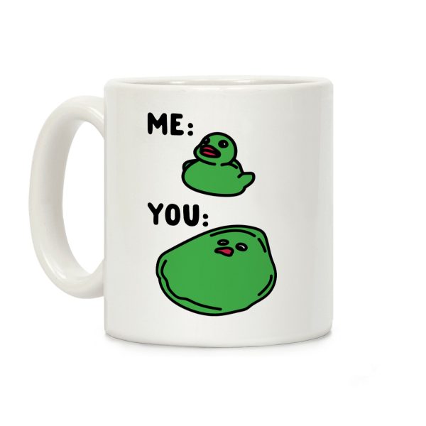 Me vs You Melting Ducky Meme Coffee Mug Me vs You Melting Ducky Meme Coffee Mug