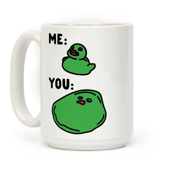 Me vs You Melting Ducky Meme Coffee Mug Me vs You Melting Ducky Meme Coffee Mug