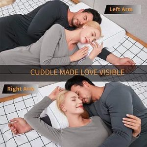 Memory Foam Couples Pillow With Arm Rest