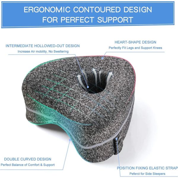 Memory Foam Orthopedic Leg Cushion Pillow Memory Foam Orthopedic Leg Cushion Pillow
