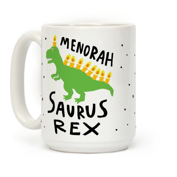Menorah Saurus Rex Coffee Mug Menorah Saurus Rex Coffee Mug