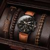 Men’s Quartz Watch and Bracelet Set 4 or 5 Pieces Men’s Quartz Watch and Bracelet Set 4 or 5 Pieces