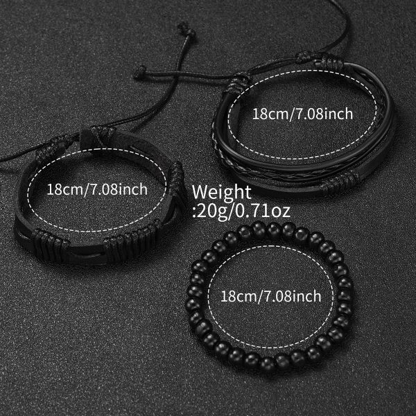 Men’s Quartz Watch and Bracelet Set 4 or 5 Pieces Men’s Quartz Watch and Bracelet Set 4 or 5 Pieces