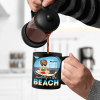 Mentally On The Beach - Personalized Black Mug Mentally On The Beach - Personalized Black Mug