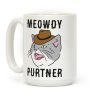 Meowdy Purtner Cowboy Cat Coffee Mug Meowdy Purtner Cowboy Cat Coffee Mug