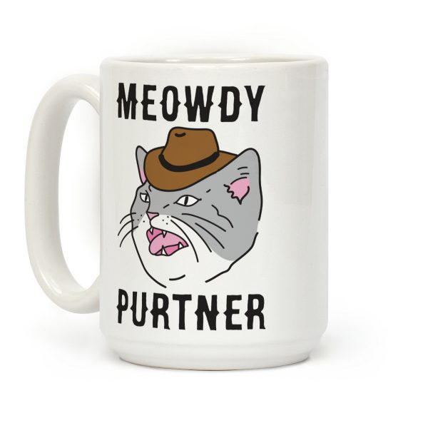Meowdy Purtner Cowboy Cat Coffee Mug Meowdy Purtner Cowboy Cat Coffee Mug