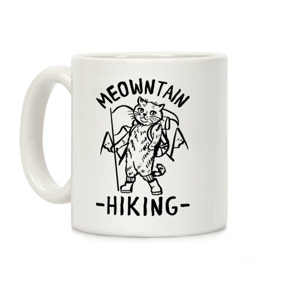 Meowntain Hiking Cat Coffee Mug Meowntain Hiking Cat Coffee Mug