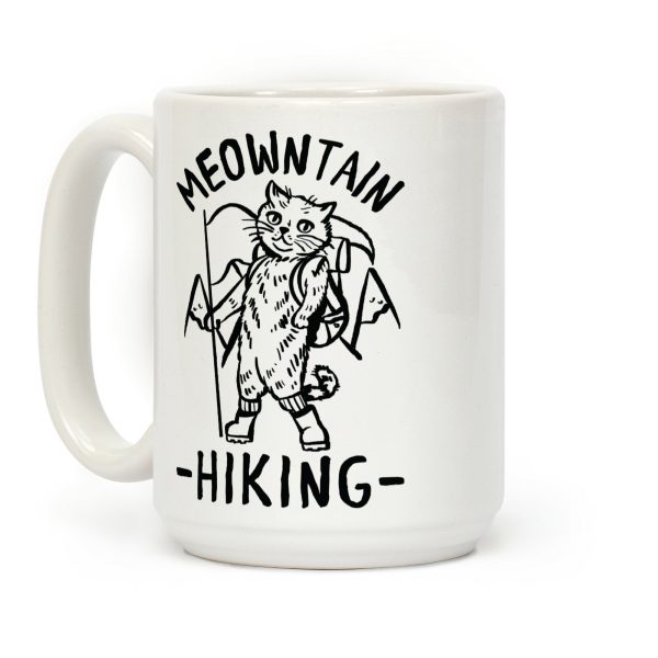 Meowntain Hiking Cat Coffee Mug Meowntain Hiking Cat Coffee Mug