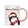 Meowy Catmas Cute Peeking Fluffy Cat Christmas Personalized Mug Meowy Catmas Cute Peeking Fluffy Cat Christmas Personalized Mug