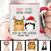 Meowy Catmas From Tiny OverLords Cat Personalized Mug Meowy Catmas From Tiny OverLords Cat Personalized Mug