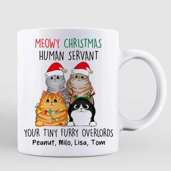 Meowy Catmas From Tiny OverLords Cat Personalized Mug Meowy Catmas From Tiny OverLords Cat Personalized Mug