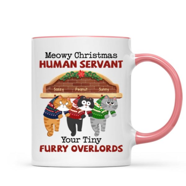 Meowy Christmas Human From Naughty Cats Personalized Mug, Christmas Gift Meowy Christmas Human From Naughty Cats Personalized Mug, Christmas Gift