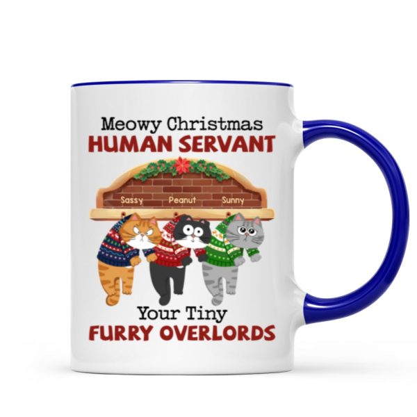 Meowy Christmas Human From Naughty Cats Personalized Mug, Christmas Gift Meowy Christmas Human From Naughty Cats Personalized Mug, Christmas Gift