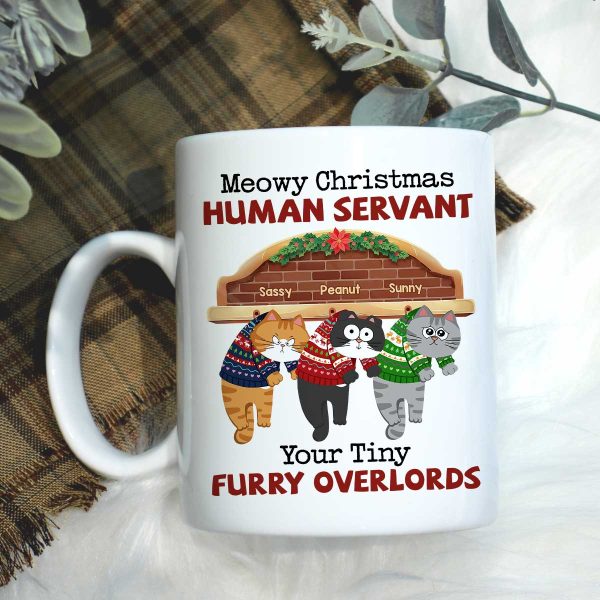 Meowy Christmas Human From Naughty Cats Personalized Mug, Christmas Gift Meowy Christmas Human From Naughty Cats Personalized Mug, Christmas Gift