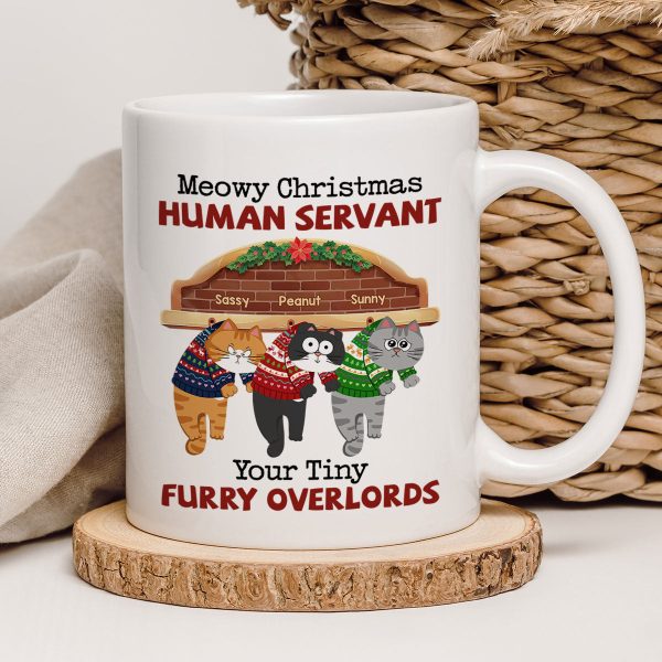 Meowy Christmas Human From Naughty Cats Personalized Mug, Christmas Gift Meowy Christmas Human From Naughty Cats Personalized Mug, Christmas Gift
