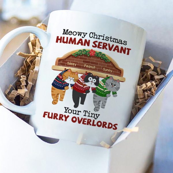 Meowy Christmas Human From Naughty Cats Personalized Mug, Christmas Gift Meowy Christmas Human From Naughty Cats Personalized Mug, Christmas Gift