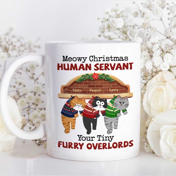 Meowy Christmas Human From Naughty Cats Personalized Mug, Christmas Gift Meowy Christmas Human From Naughty Cats Personalized Mug, Christmas Gift
