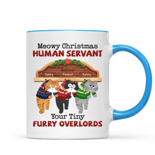 Meowy Christmas Human From Naughty Cats Personalized Mug, Christmas Gift Meowy Christmas Human From Naughty Cats Personalized Mug, Christmas Gift