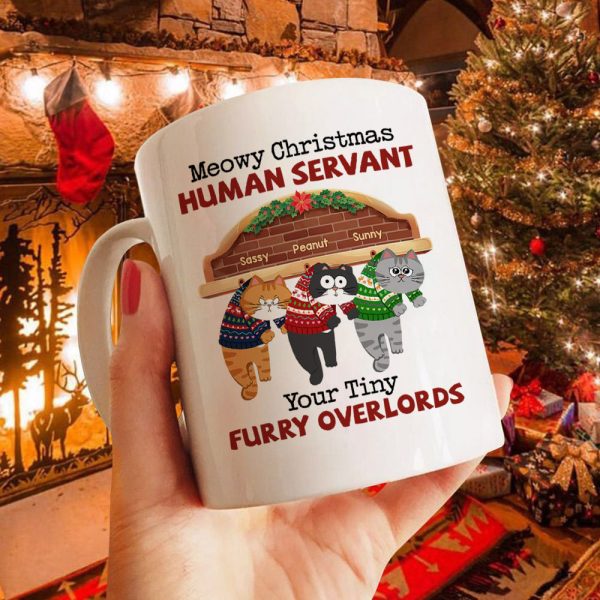 Meowy Christmas Human From Naughty Cats Personalized Mug, Christmas Gift Meowy Christmas Human From Naughty Cats Personalized Mug, Christmas Gift