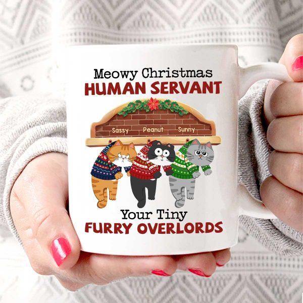 Meowy Christmas Human From Naughty Cats Personalized Mug, Christmas Gift Meowy Christmas Human From Naughty Cats Personalized Mug, Christmas Gift