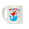 Merica Mermaid Coffee Mug Merica Mermaid Coffee Mug