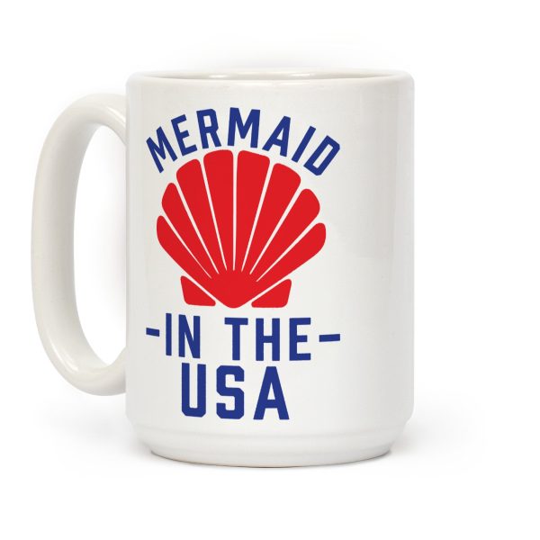 Mermaid In The USA Coffee Mug Mermaid In The USA Coffee Mug
