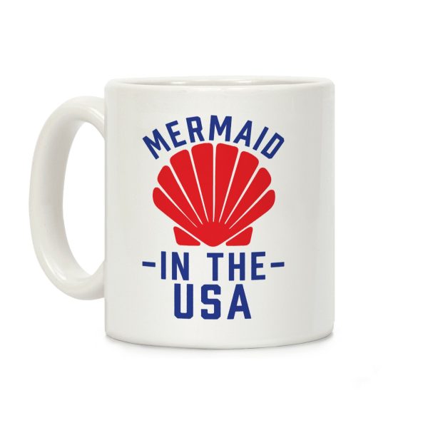 Mermaid In The USA Coffee Mug Mermaid In The USA Coffee Mug
