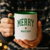 Merry Brother Retro Christmas Personalized Mug, Matching Family Holiday Gift with Custom Name Merry Brother Retro Christmas Personalized Mug, Matching Family Holiday Gift with Custom Name