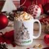 Merry Catmas Woofmas Cat Dog Coffee Mug HN590 Merry Catmas Woofmas Cat Dog Coffee Mug HN590