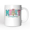 Merry Christmas Coquette Tree Personalized Mug, Preppy Retro Holiday Gift with Custom Name Merry Christmas Coquette Tree Personalized Mug, Preppy Retro Holiday Gift with Custom Name