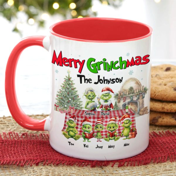 Merry Christmas, Personalized Accent Mug CC-02HTTN090923, Christmas Gift For Family