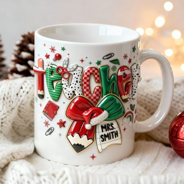 Merry Conquette Teacher Mug, Personalized Gifts For Teacher & Other Education-Related Job Titles 03QHTI201125 Merry Conquette Teacher Mug, Personalized Gifts For Teacher & Other Education-Related Job Titles 03QHTI201125