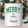 Merry Daddy Retro Christmas Personalized Mug, Matching Family Holiday Gift with Custom Name Merry Daddy Retro Christmas Personalized Mug, Matching Family Holiday Gift with Custom Name