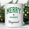 Merry Grandpa Retro Christmas Personalized Mug, Matching Family Holiday Gift with Custom Name Merry Grandpa Retro Christmas Personalized Mug, Matching Family Holiday Gift with Custom Name