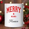 Merry Mama Retro Christmas Personalized Mug, Matching Family Holiday Gift with Custom Name Merry Mama Retro Christmas Personalized Mug, Matching Family Holiday Gift with Custom Name