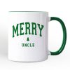 Merry Uncle Retro Christmas Personalized Mug, Matching Family Holiday Gift with Custom Name Merry Uncle Retro Christmas Personalized Mug, Matching Family Holiday Gift with Custom Name