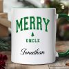 Merry Uncle Retro Christmas Personalized Mug, Matching Family Holiday Gift with Custom Name Merry Uncle Retro Christmas Personalized Mug, Matching Family Holiday Gift with Custom Name