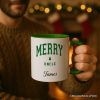 Merry Uncle Retro Christmas Personalized Mug, Matching Family Holiday Gift with Custom Name Merry Uncle Retro Christmas Personalized Mug, Matching Family Holiday Gift with Custom Name