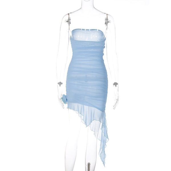 Mesh See Through Bodycon Mini Dresses Mesh See Through Bodycon Mini Dresses